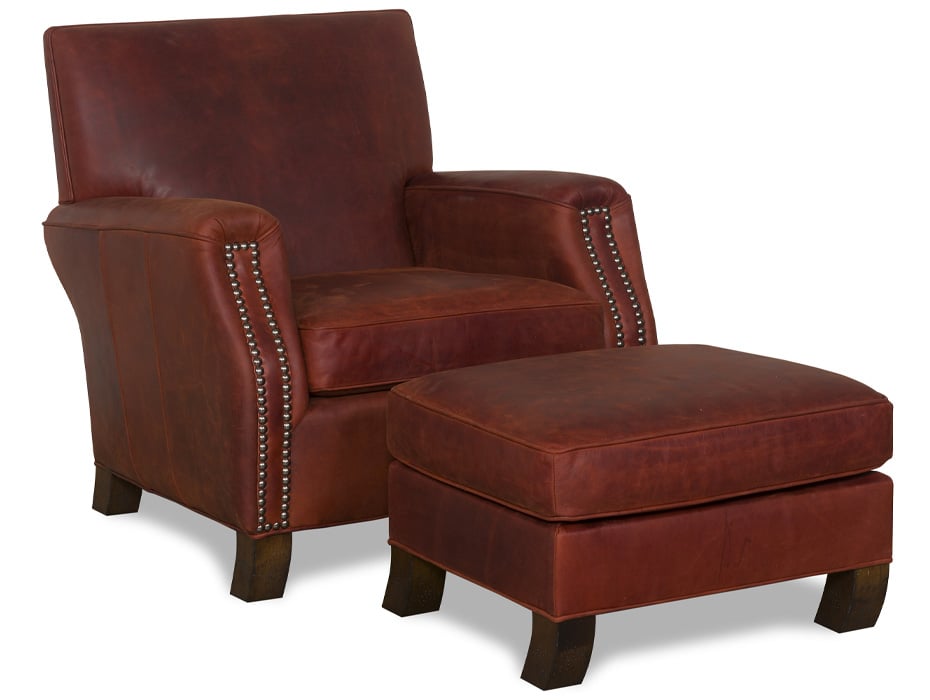 McKinley Leather 8380 Santiago Cigar Ottoman