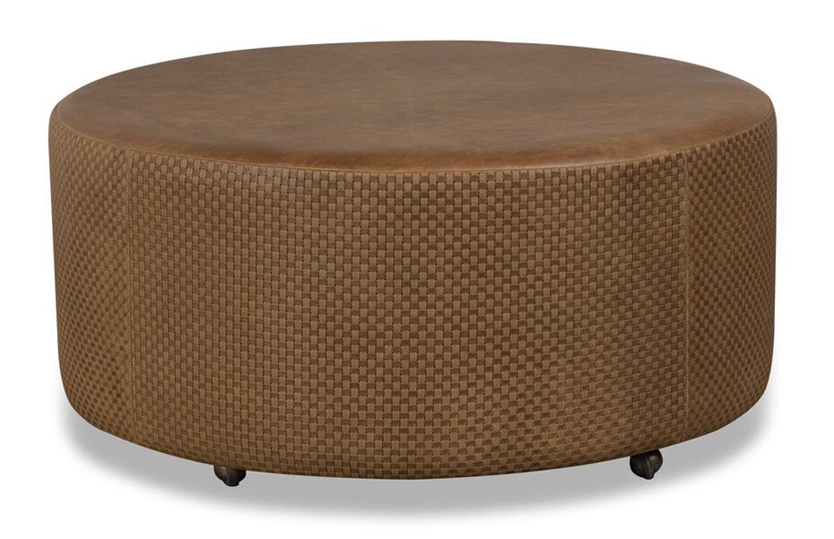 McKinley Leather 8533 Lower Keys Cocktail Ottoman