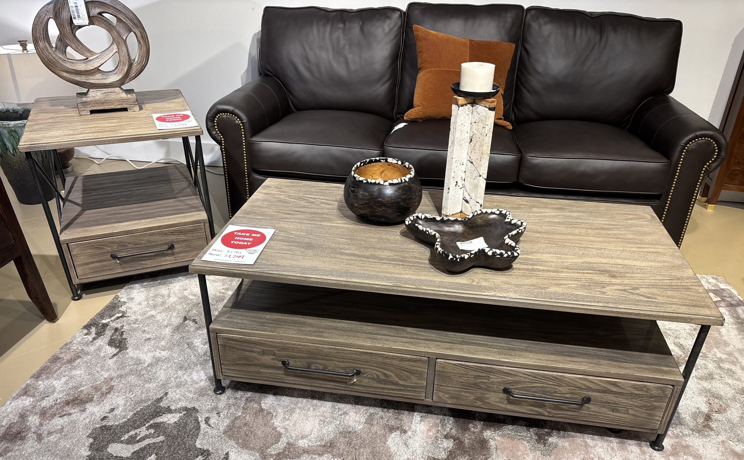 Kincaid 944-910 Modern Forge Coffee and Side Table