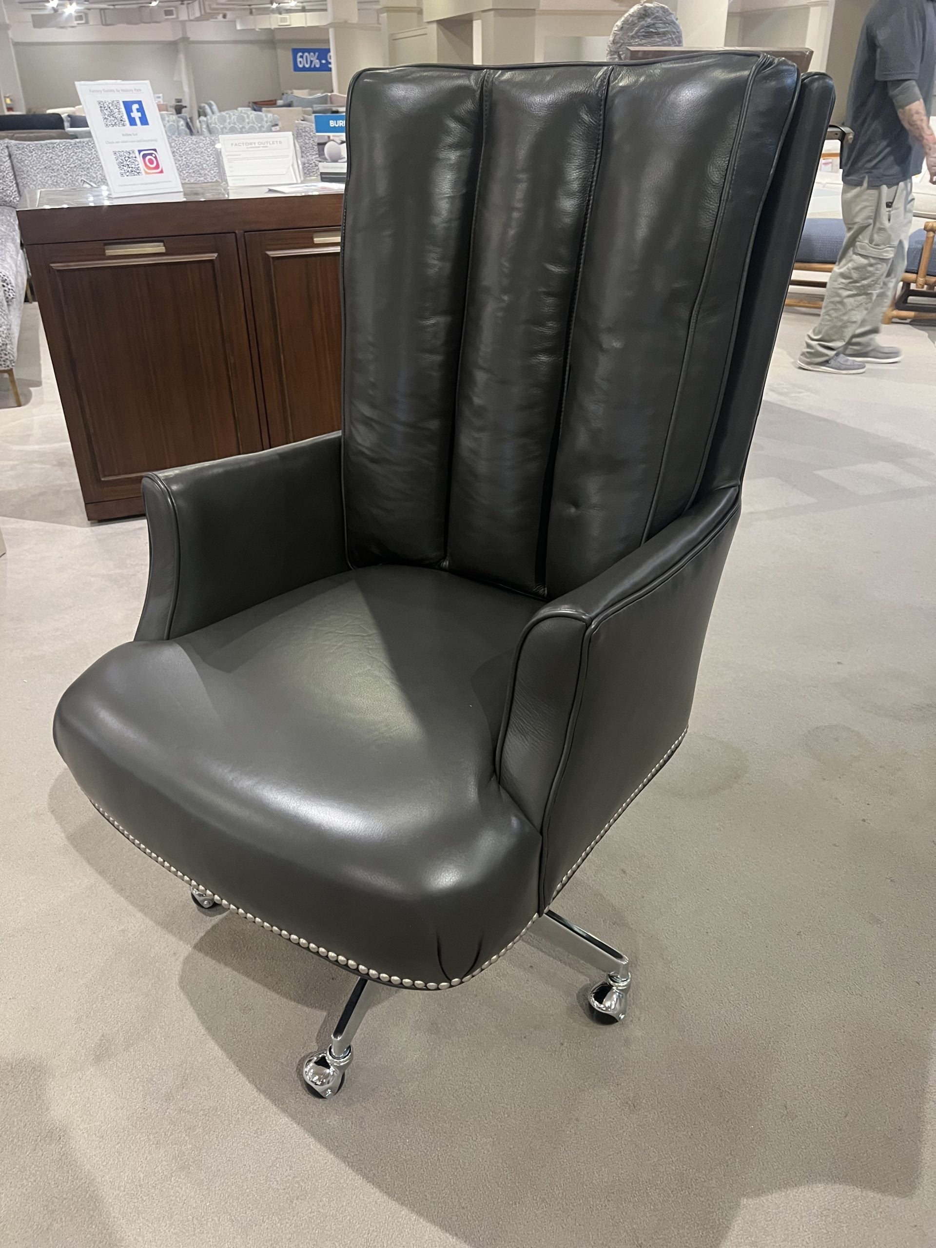 Maitland-Smith RA1178ST-CAL-SLA/10 Sammy Swivel Tilt Desk Chair