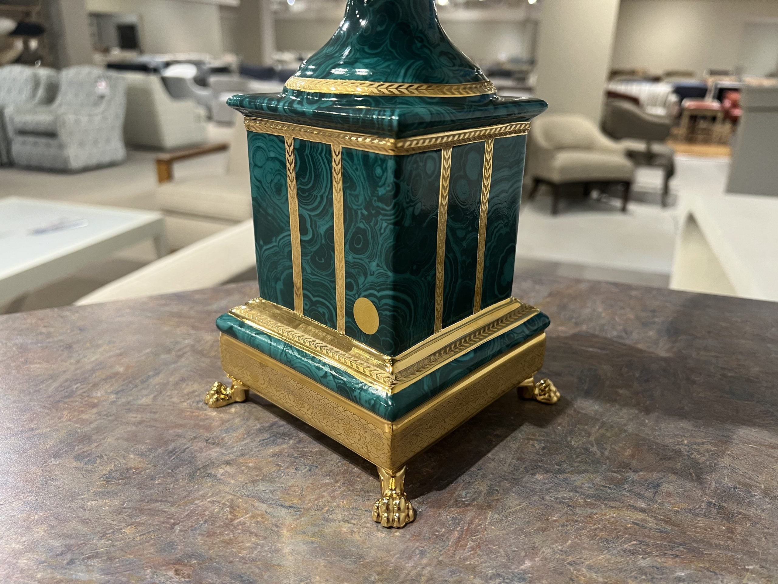 Maitland-Smith 8374-21/30 Malachite Centerpiece Dish Maitland-Smith 8374-21/30 Malachite Centerpiece Dish