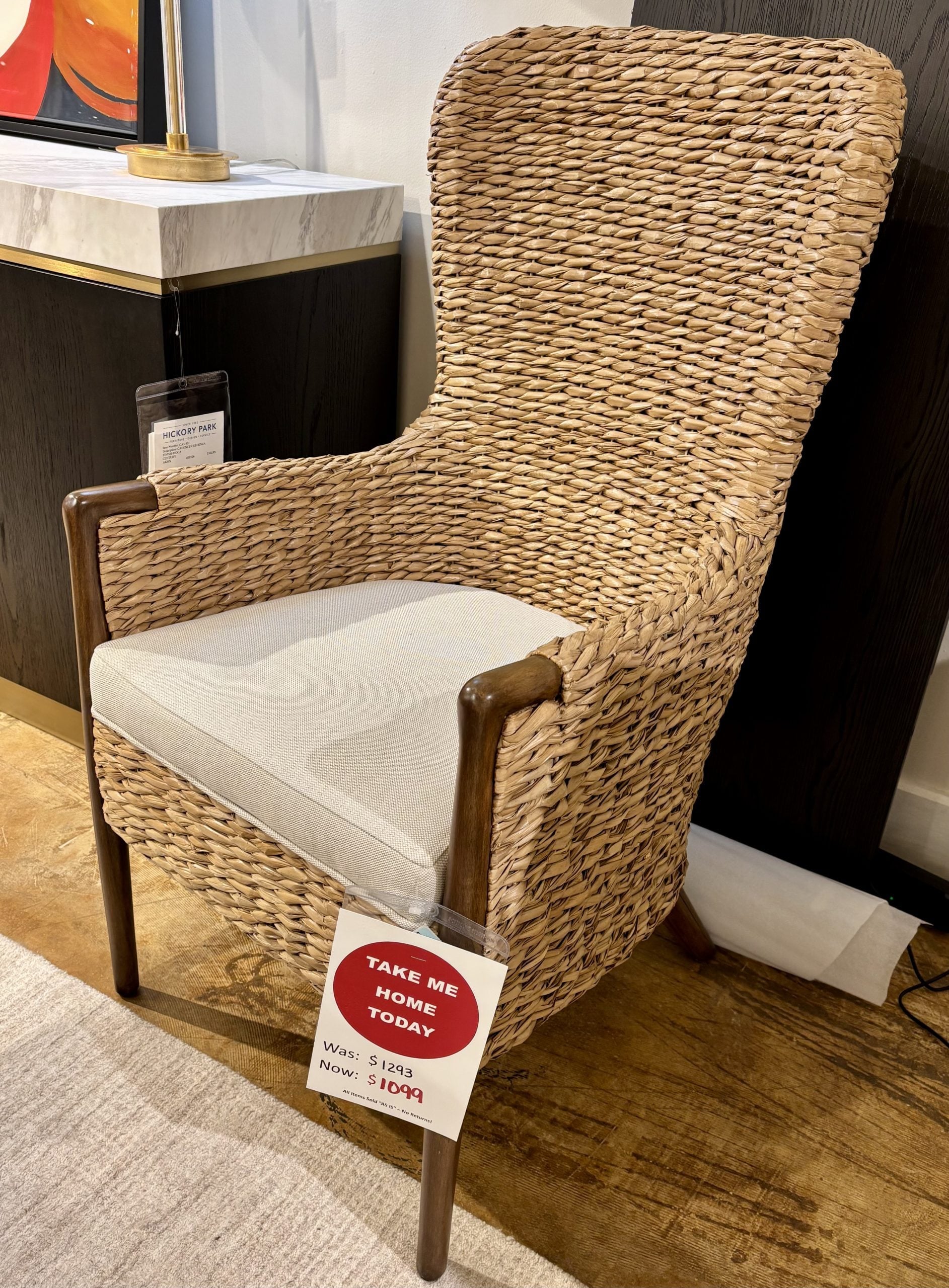 Century CT2017-FL Seagrass Dining Chair