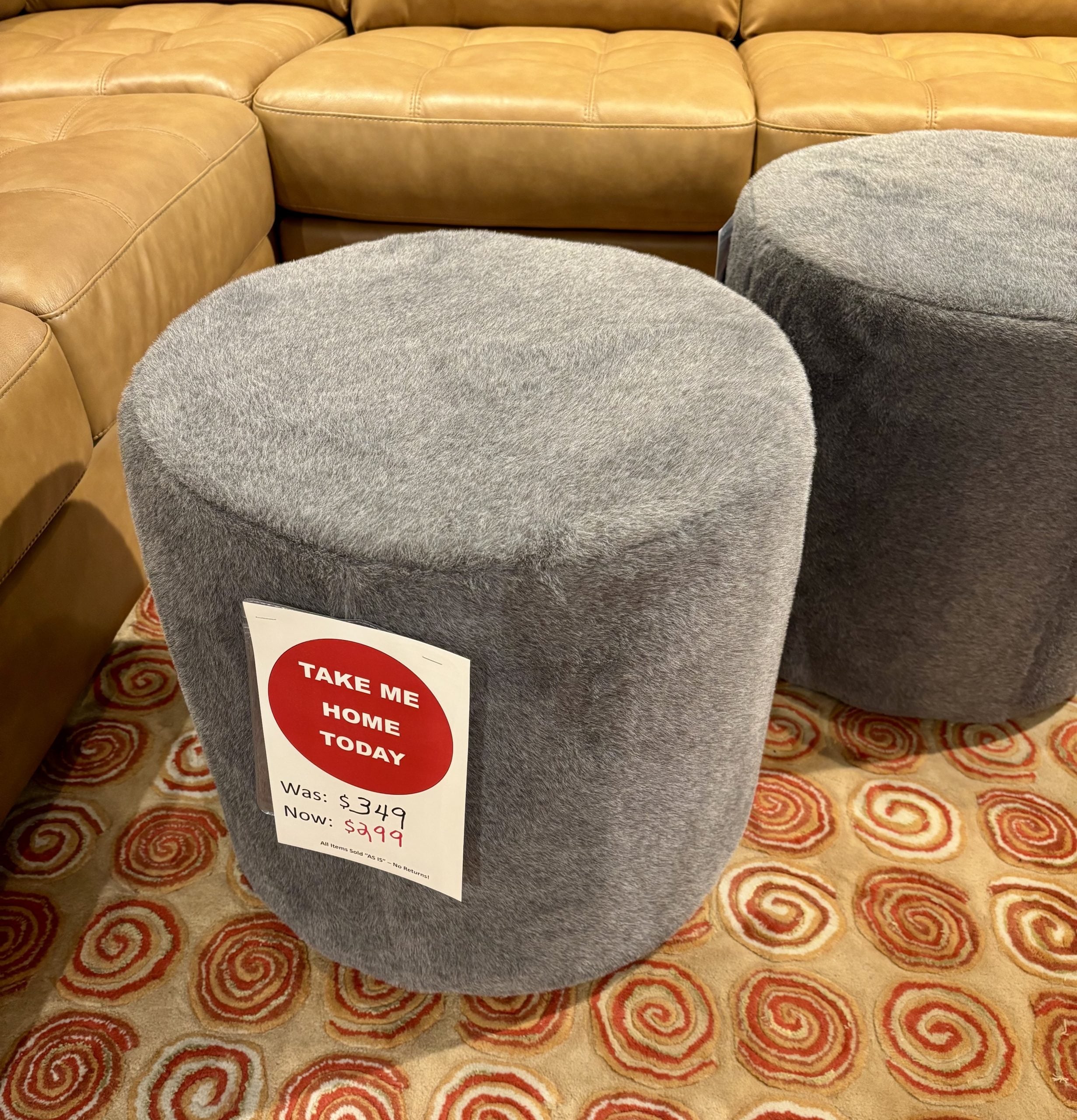 Palliser 77004-J4 Mingle Ottoman in Shadow Finish