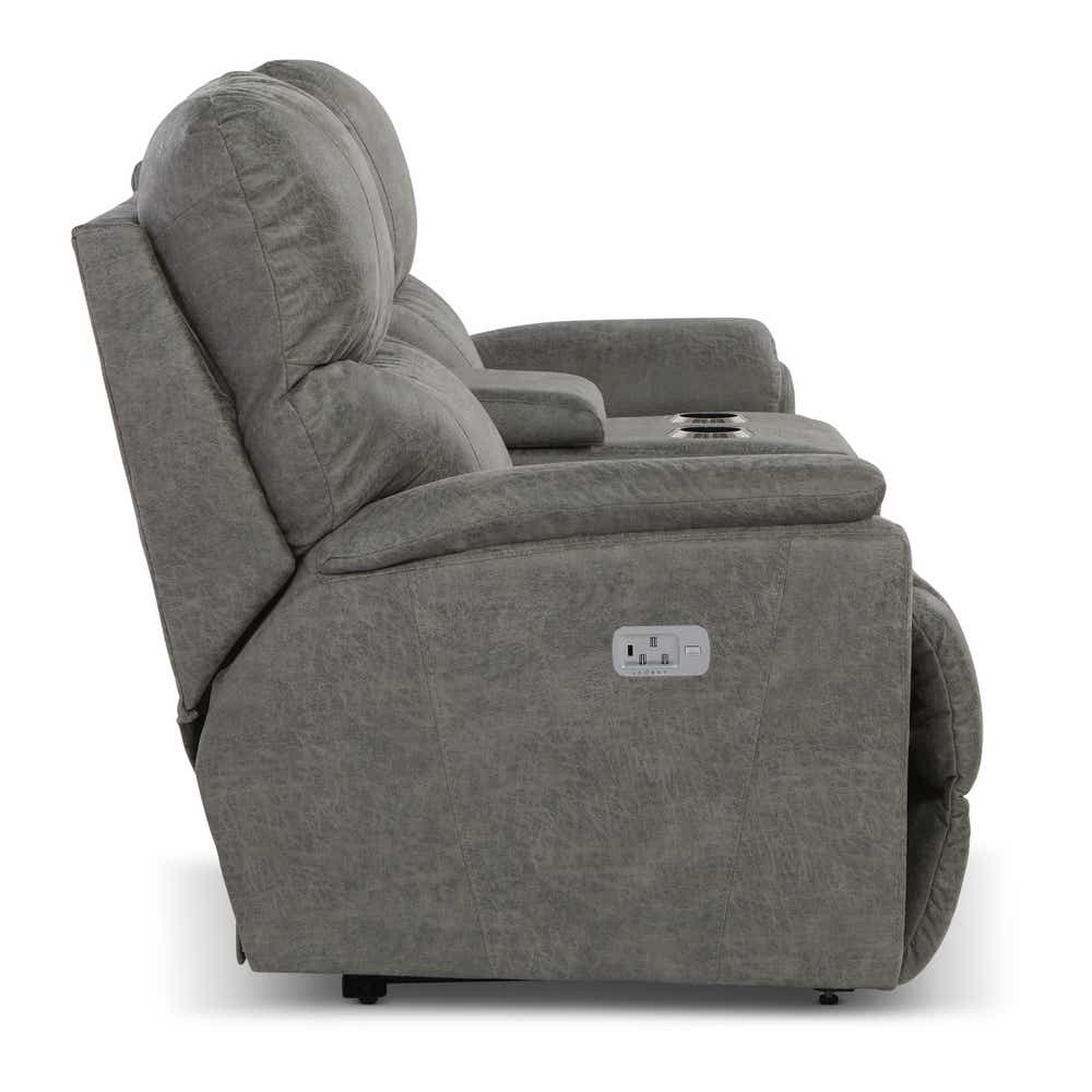 La-Z-Boy X49724 Trouper Power Reclining Loveseat w/ Headrest, Lumbar & Console La-Z-Boy X49724 Trouper Power Reclining Loveseat w/ Headrest, Lumbar & Console