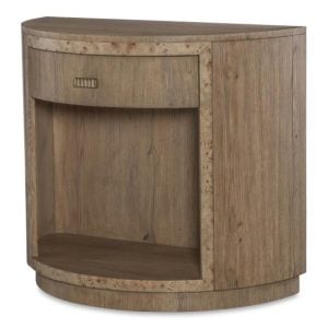 Century Furniture CBA-221-V1 Monterey Demilune Nightstand Hawthorne Light