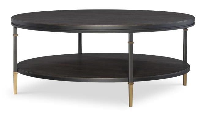 Century Furniture CBA-605-V2 Monterey Round Cocktail Table Hawthorne Dark