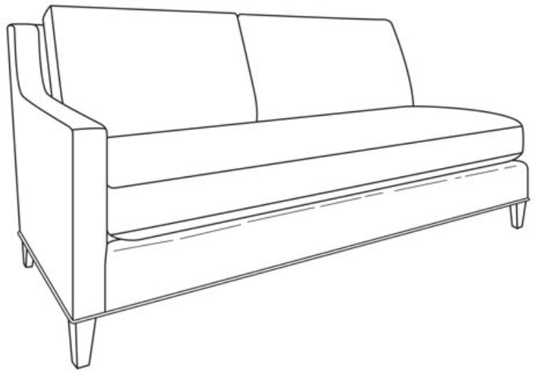 Century Furniture ES9-1339-62 Savannah LAF Love Seat