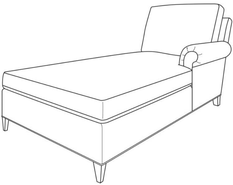 Century Furniture ES9-1341-91 Hartford RAF Chaise