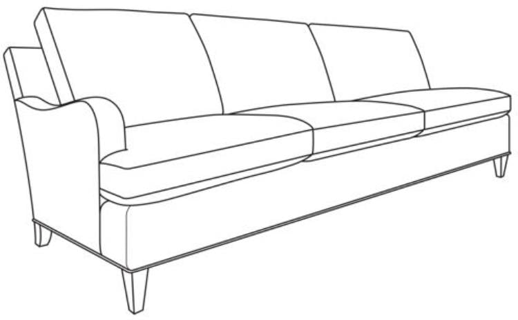 Century Furniture ES9-1342-42 Logan LAF Sofa
