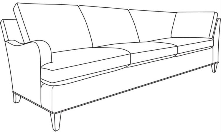 Century Furniture ES9-1342-43 Logan LAF Corner Sofa