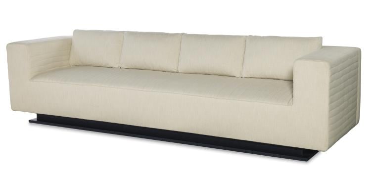Century Furniture LTU-1081-1-F1 Tatami Large Quilted Sofa Metal Base