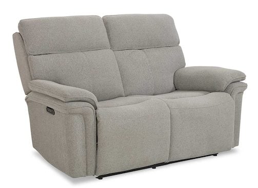 Bassett Club Level 3534-P42F Andre Power Reclining Loveseat with Center Console