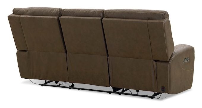 Bassett Club Level 3535-P62J Nathan Power Reclining Sofa - Nathan Java Bassett Club Level 3535-P62J Nathan Power Reclining Sofa - Nathan Java