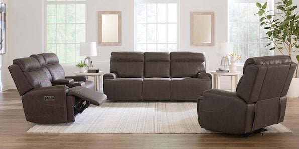 Bassett Club Level 3535-P0J Nathan Power Glider Wall Recliner - Nathan Java Bassett Club Level 3535-P0J Nathan Power Glider Wall Recliner - Nathan Java