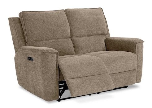 Bassett Club Level 3537-P42P Calvin Power Reclining Loveseat - Calvin Pecan Bassett Club Level 3537-P42P Calvin Power Reclining Loveseat - Calvin Pecan