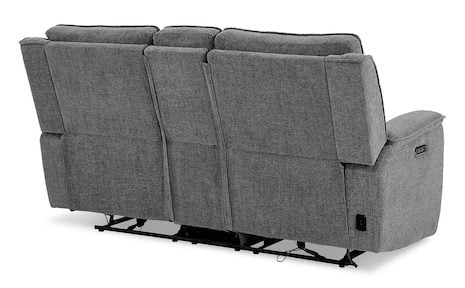 Bassett Club Level 3537-PC42F Calvin Power Reclining Loveseat with Center Console - Calvin Forest Bassett Club Level 3537-PC42F Calvin Power Reclining Loveseat with Center Console - Calvin Forest