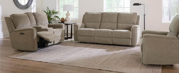 Bassett Club Level 3537-P62P Calvin Power Reclining Sofa - Calvin Pecan Bassett Club Level 3537-P62P Calvin Power Reclining Sofa - Calvin Pecan