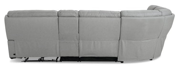 Bassett Club Level 3733-MSECTG Fletcher Leather Power Reclining Sectional - Fletcher Grey Bassett Club Level 3733-MSECTG Fletcher Leather Power Reclining Sectional - Fletcher Grey