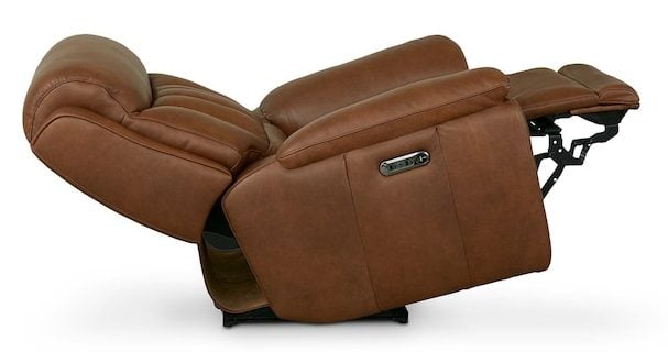 Bassett Club Level 3762-P0TC Benson Leather Zero Gravity Power Recliner - Benson Tuscan Cafe Bassett Club Level 3762-P0TC Benson Leather Zero Gravity Power Recliner - Benson Tuscan Cafe