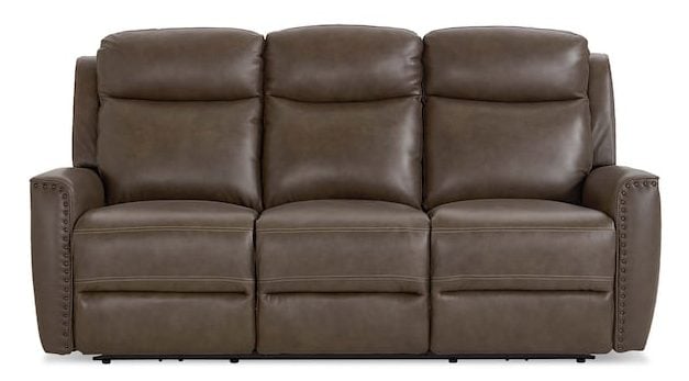 Bassett Club Level 3793-P62S Douglas Leather Power Reclining Sofa - Douglas Sable Bassett Club Level 3793-P62S Douglas Leather Power Reclining Sofa - Douglas Sable