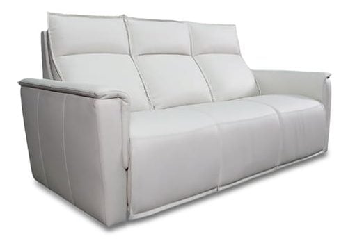 Bassett Club Level 3799-P62V Chauncey Leather Power Reclining Sofa