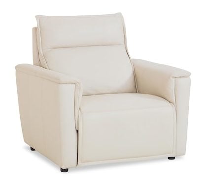 Bassett Club Level 3799-P0V Chauncey Leather Zero Gravity Power Recliner - Chauncey Vanilla
