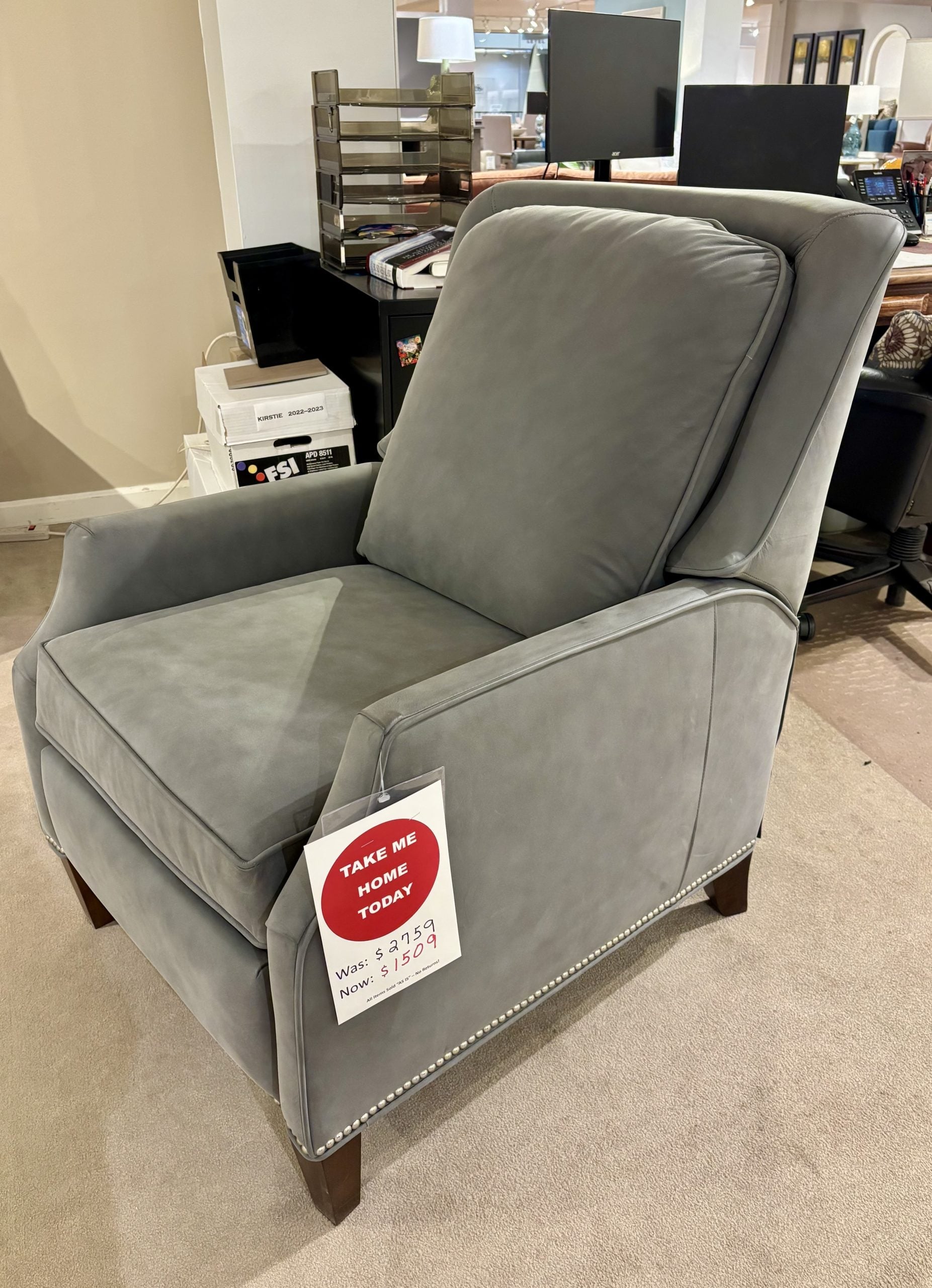 Bassett 7227-29 Kent Recliner