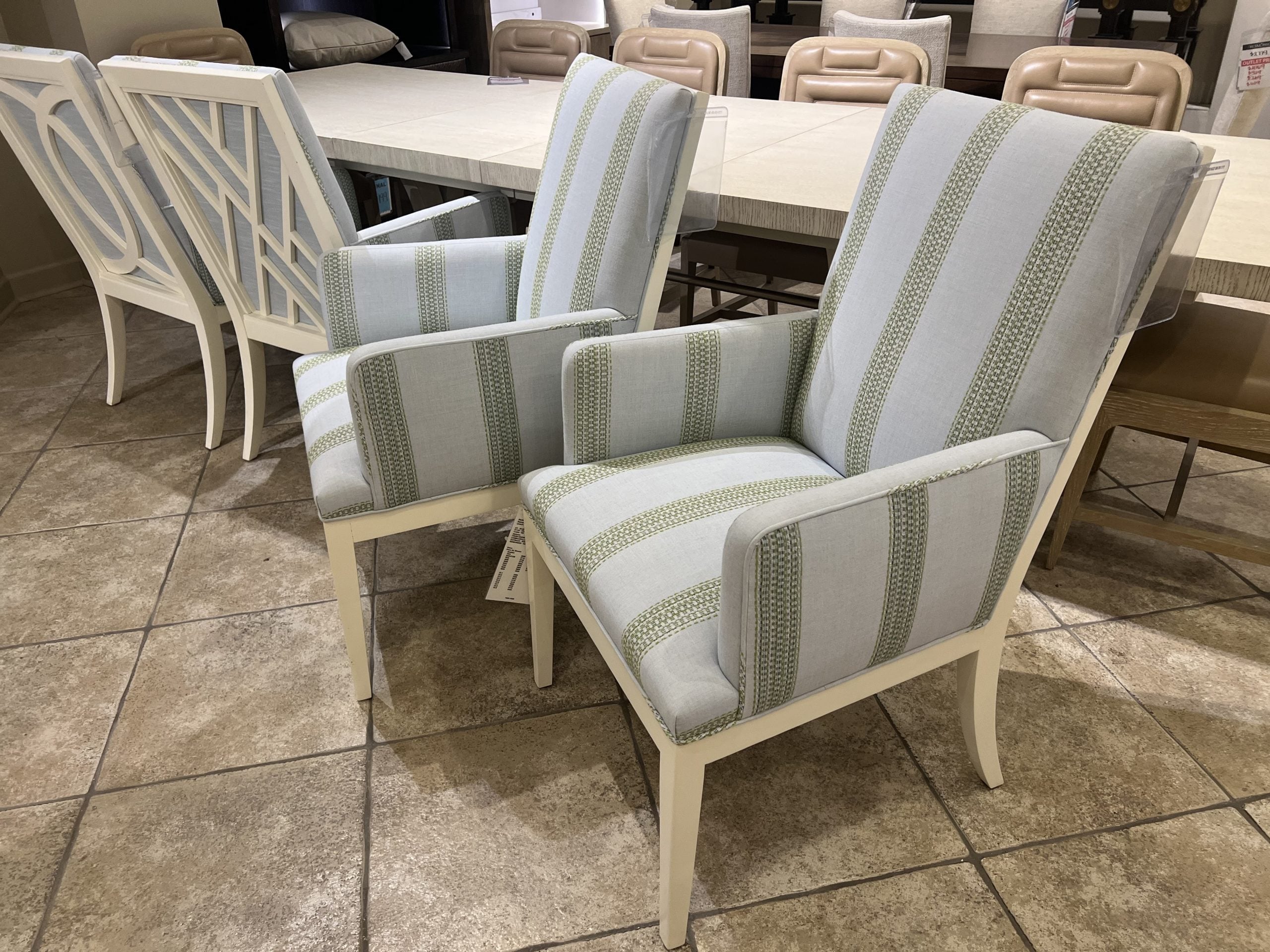 Jessica Charles 1120A-1/10843-10846 Fretwork Classic Arm Dining Ch