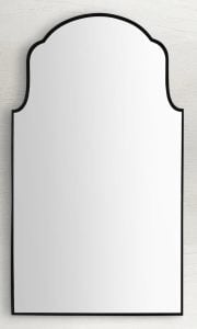 Gabby Home SCH-175692 Pauline Arch Vanity Mirror - Brushed Black