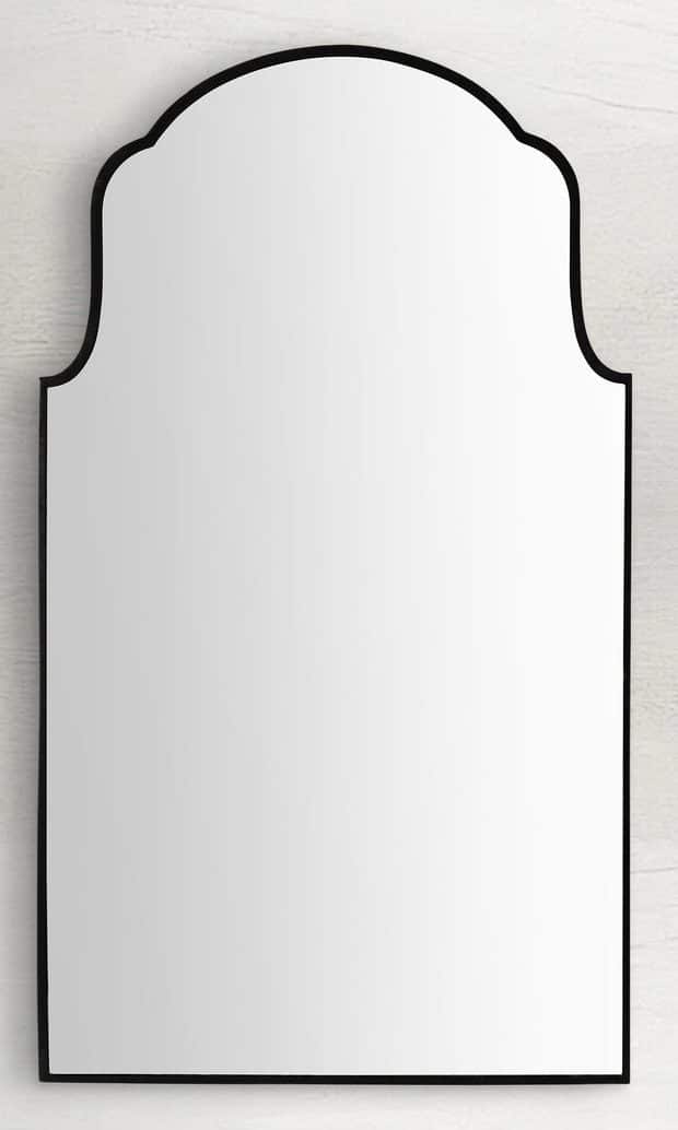 Gabby Home SCH-175692 Pauline Arch Vanity Mirror - Brushed Black