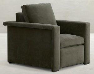 Gabby Home SCH-R3080 Ledge Upholstered Incliner - Tuxedo Arms
