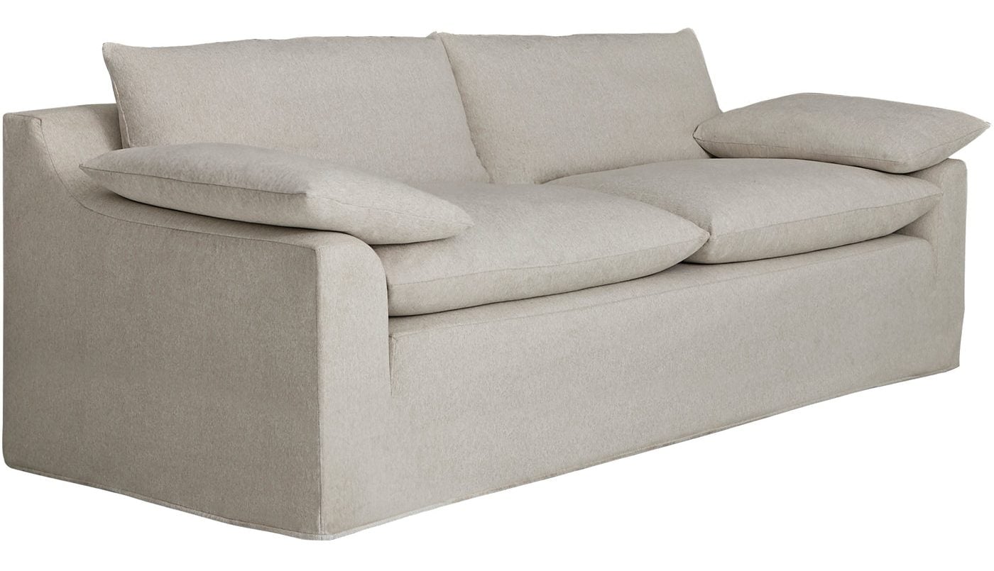 Gabby Home SCH-967 Carrera Upholstered Pillow Top Arm Bench Seat Sofa