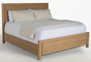 Gabby Home SCH-176080 Wren Oak Wood Bed - Queen, Dawn