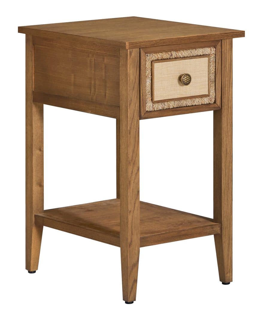Gabby Home SCH-176030 Grand Bermuda Sungkai Wood Nightstand - 1 Drawer, Sandbar