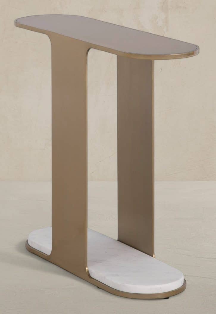 Gabby Home SCH-175944 Cascade Metal Oval Side Table