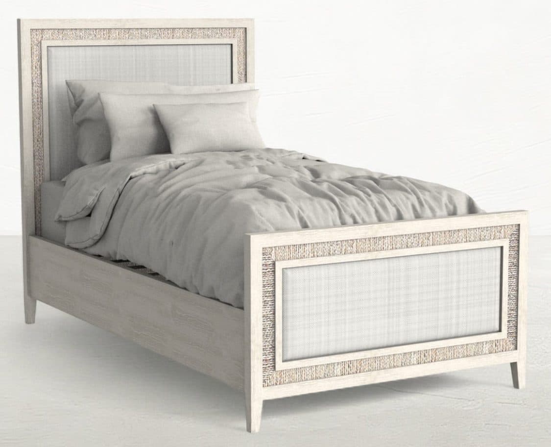 Gabby Home SCH-176090 Grand Bermuda Twin Bed - Whitewash