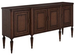 Gabby Home SCH-176051 Mathis Wood Sideboard - 3 Shelves, Rustic Antique Oak
