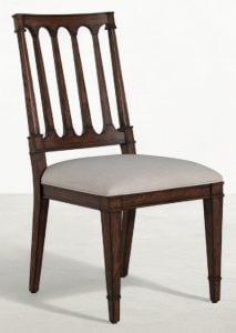 Gabby Home SCH-175992 Mathis Wood Sculpted Back Dining Side Chair - Rustic Antique Oak