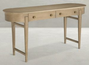 Gabby Home SCH-175959 Rosebank Mahogany Wood Oval Trestle Console Table