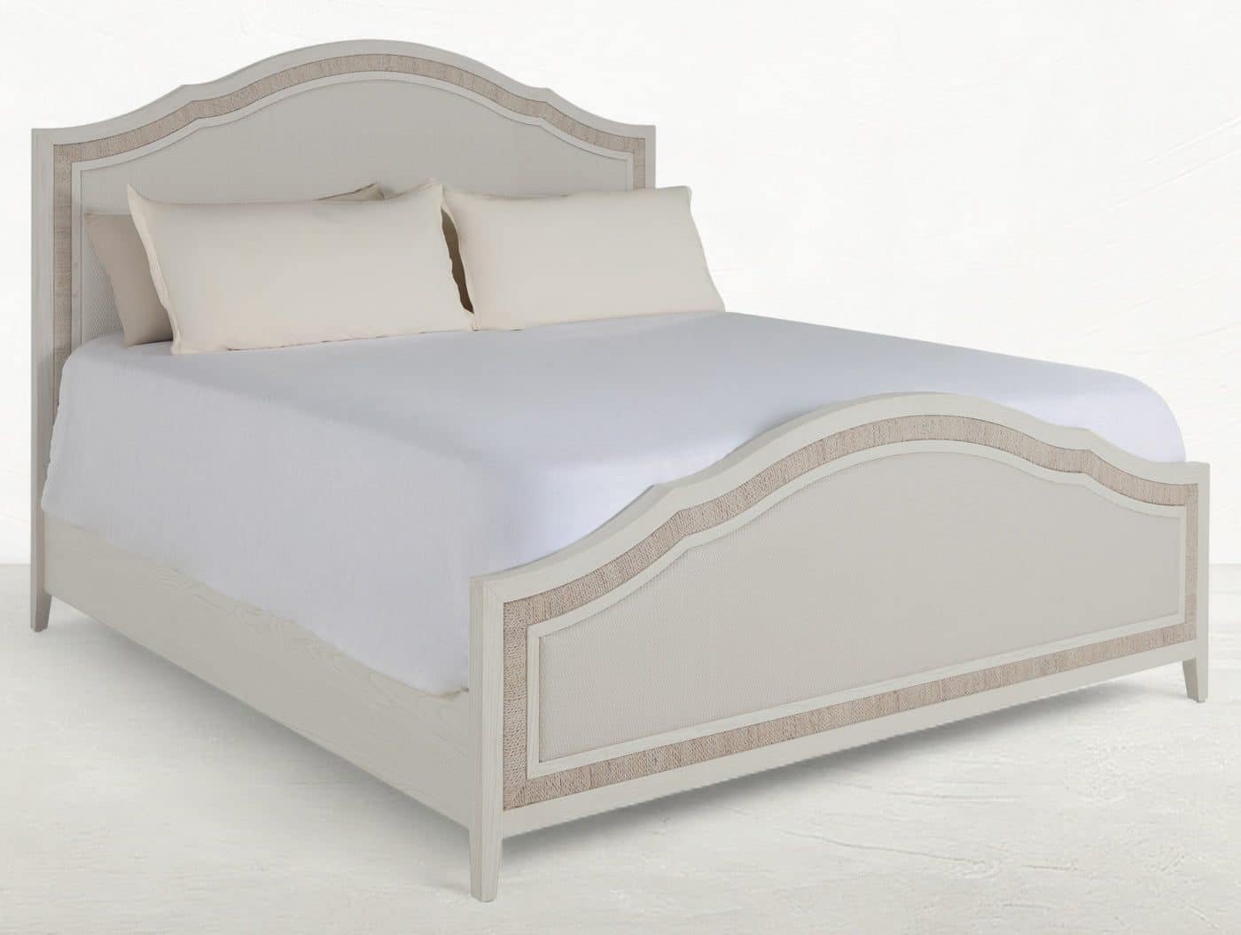 Gabby Home SCH-176060 Grand Bermuda Sungkai Wood Classic Bed King Whitewash