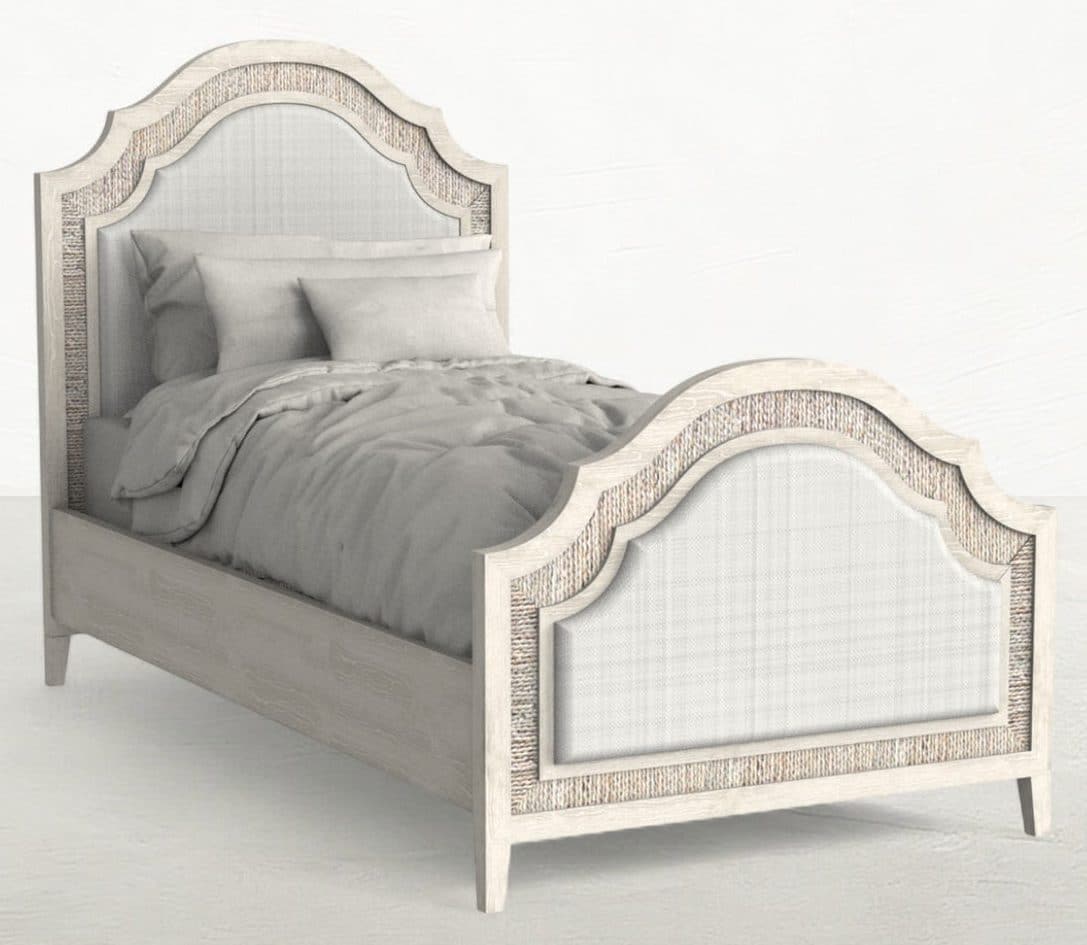 Gabby Home SCH-176088 Grand Bermuda Classic Twin Bed - Whitewash