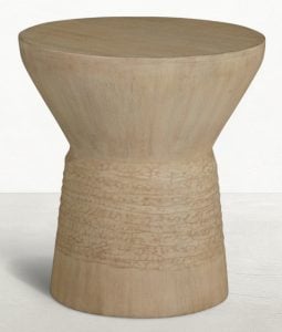 Gabby Home SCH-175951 Somara Mango Wood Circle Pedestal End Table