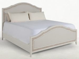 Gabby Home SCH-176076 Grand Bermuda Sungkai Wood Classic Bed - Queen, Whitewash