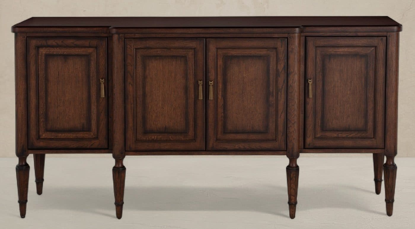Gabby Home SCH-176051 Mathis Wood Sideboard - 3 Shelves, Rustic Antique ...