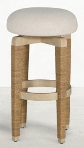 Gabby Home SCH-176008 Maris Mahogany Swivel Bar Stool