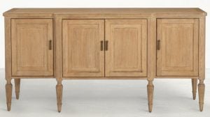 Gabby Home SCH-176050 Mathis Wood Sideboard - 3 Shelves, Rustic French Oak