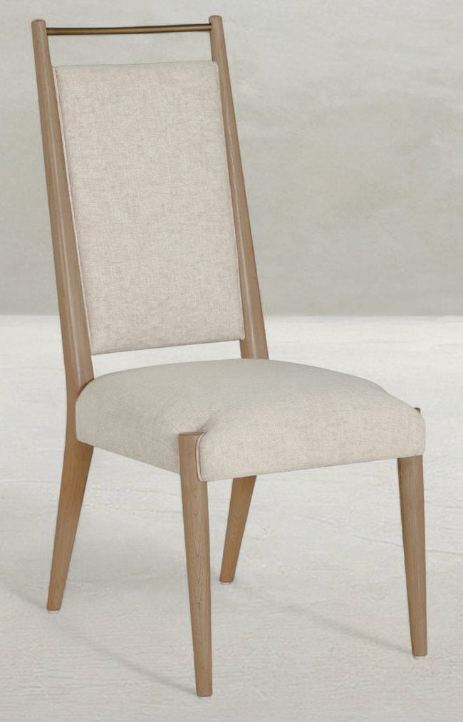 Gabby Home SCH-175988 Highland Oak High Back Dining Side Chair - Dawn