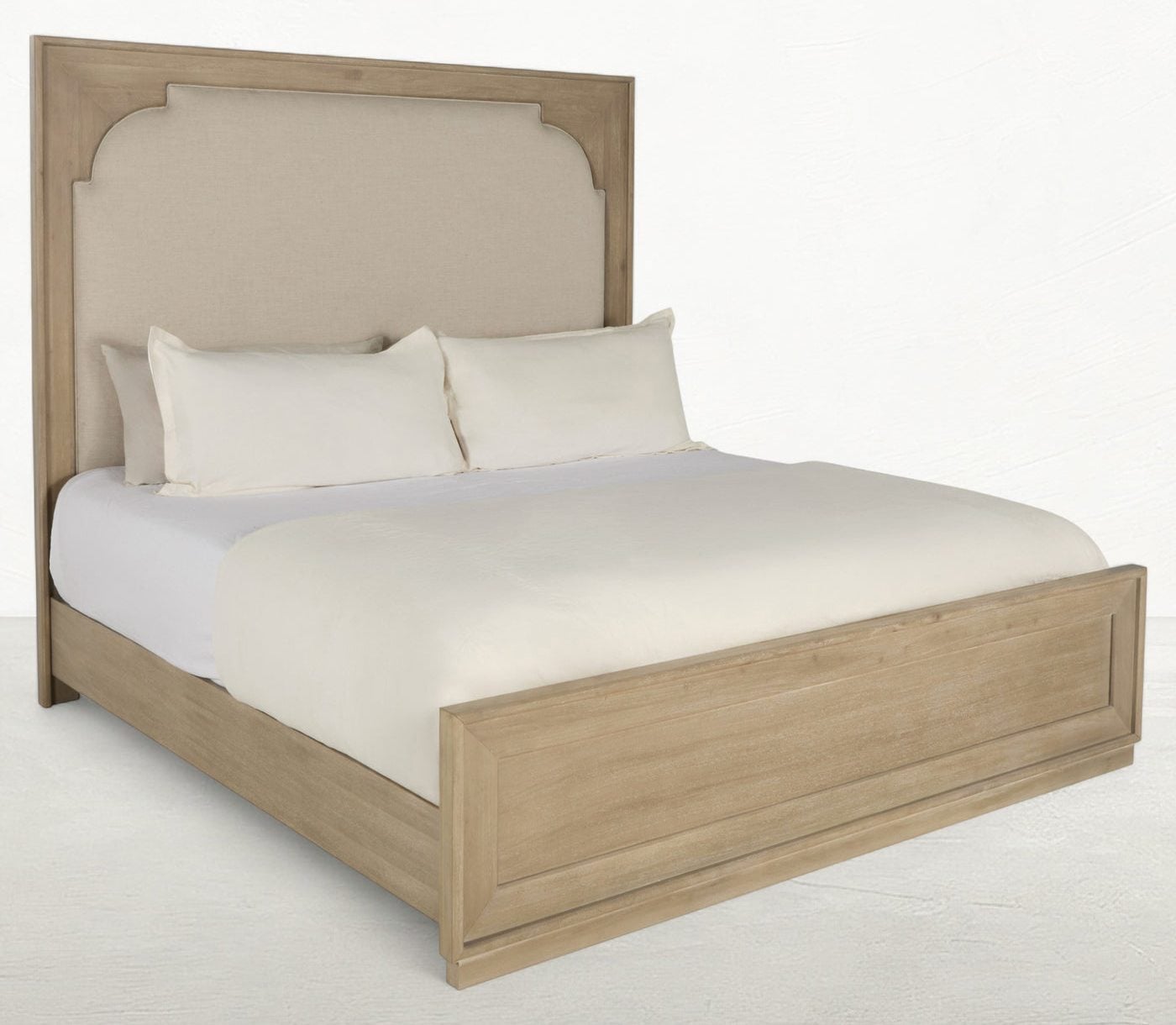 Gabby Home SCH-176068 Windsor Upholstered Mahogany Wood Bed