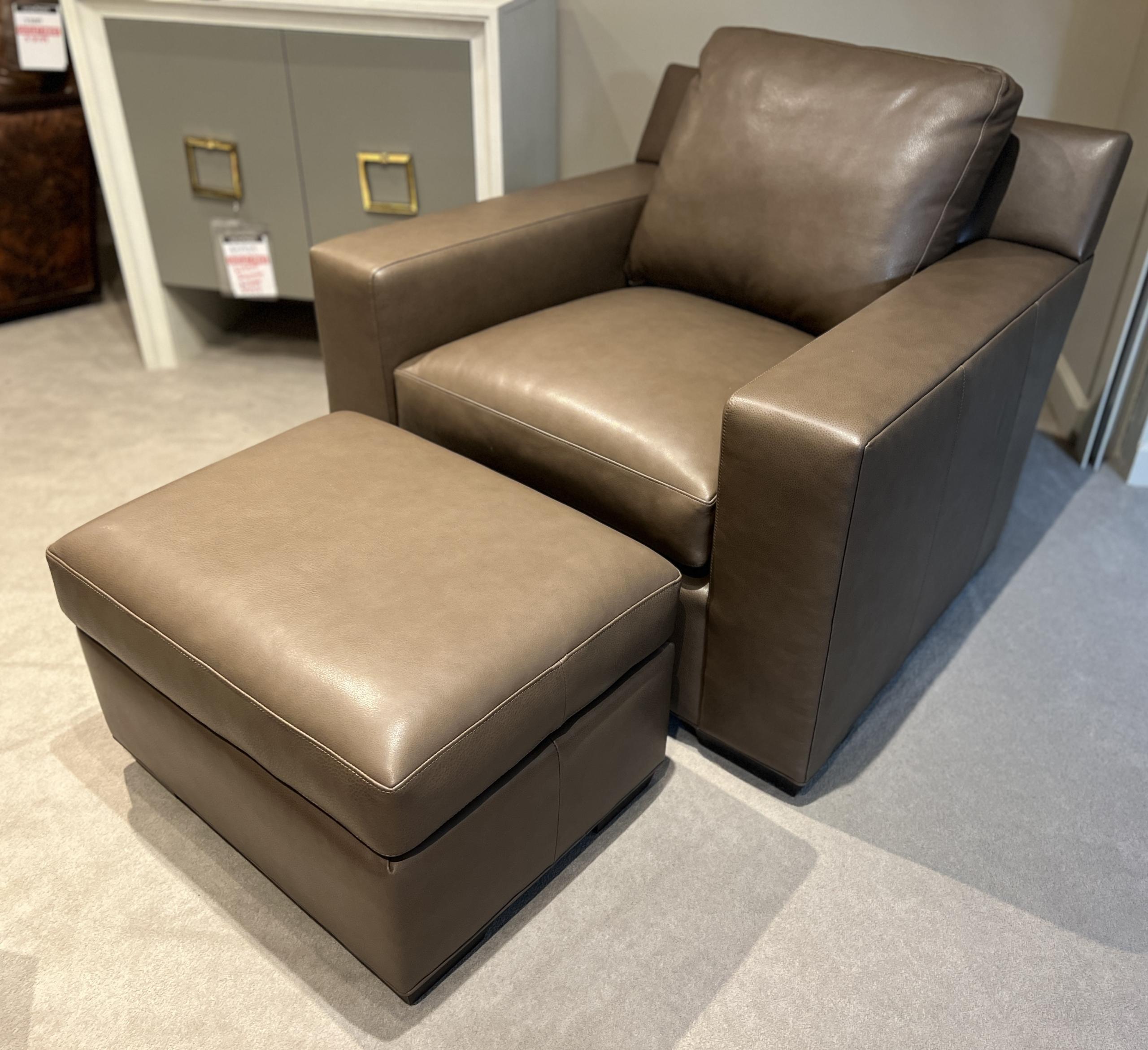 Hancock and Moore E6870-O-TRU/1414 Octavius Ottoman at Factory Outlets by Hickory Park