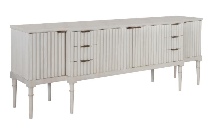 Hickory Chair HC7245-70S Plaited Buffet with Stone Top